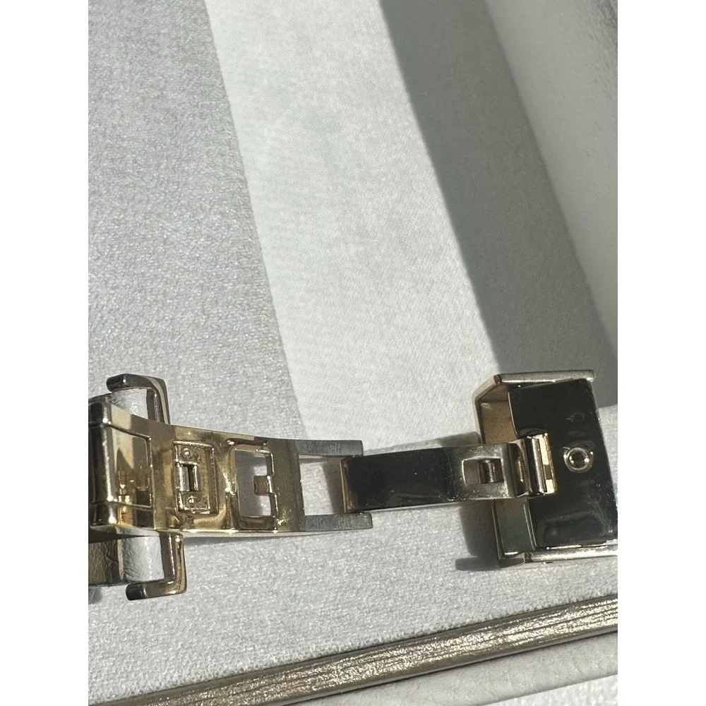 VERSACE Greca White Leather Woman's Watch VELU1218 Preowned